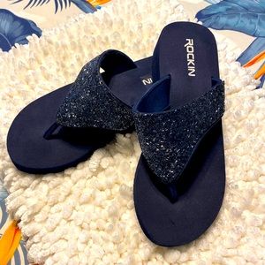 EUC ROCKIN dress flip flops